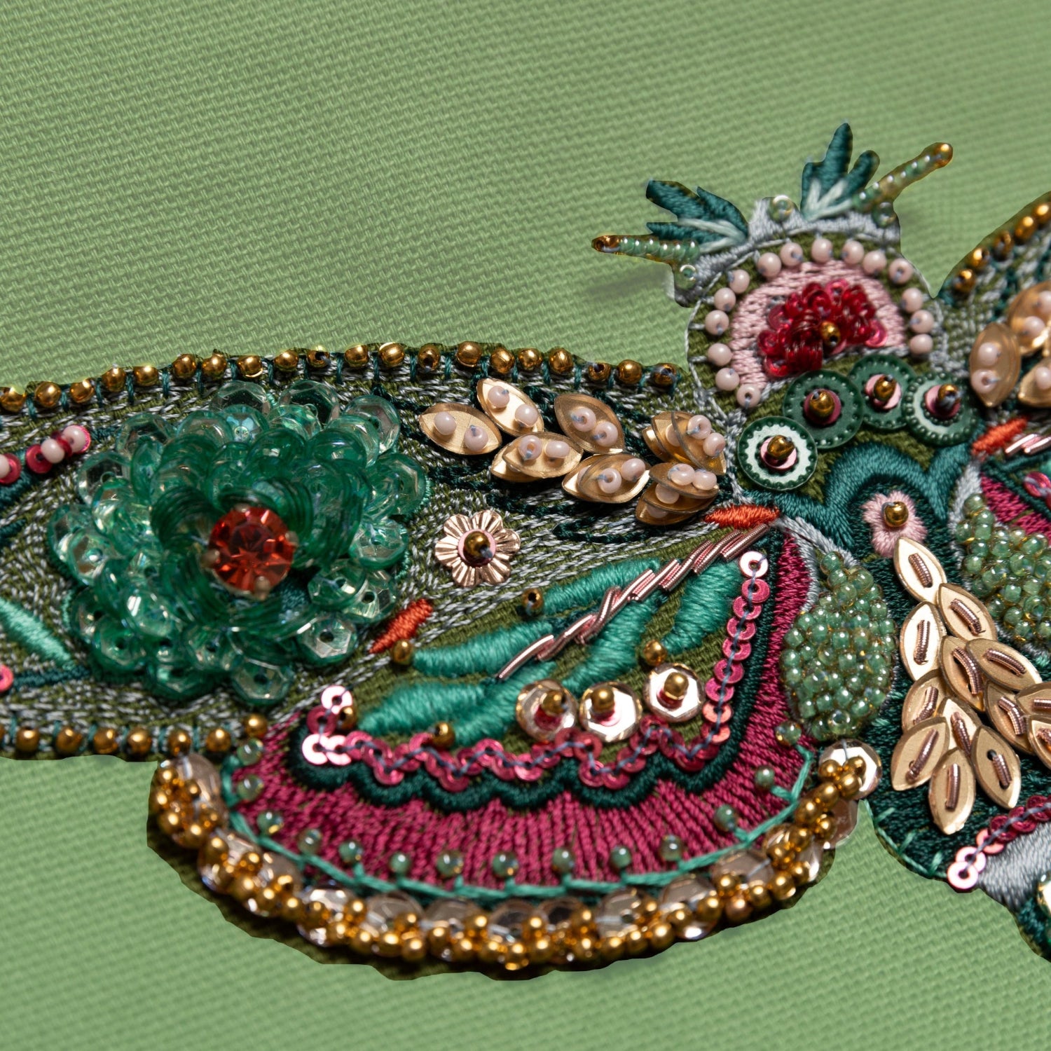Floral Anthology Collection - Ornamental Moth Embroidery Kit
