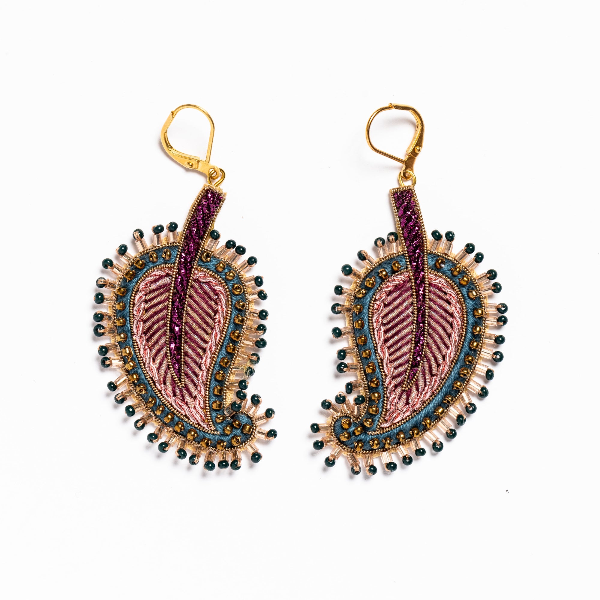Floral Anthology Collection - Paisley Leaf Earrings