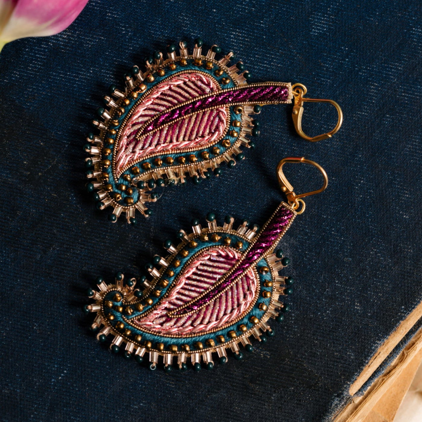 Floral Anthology Collection - Paisley Leaf Earrings