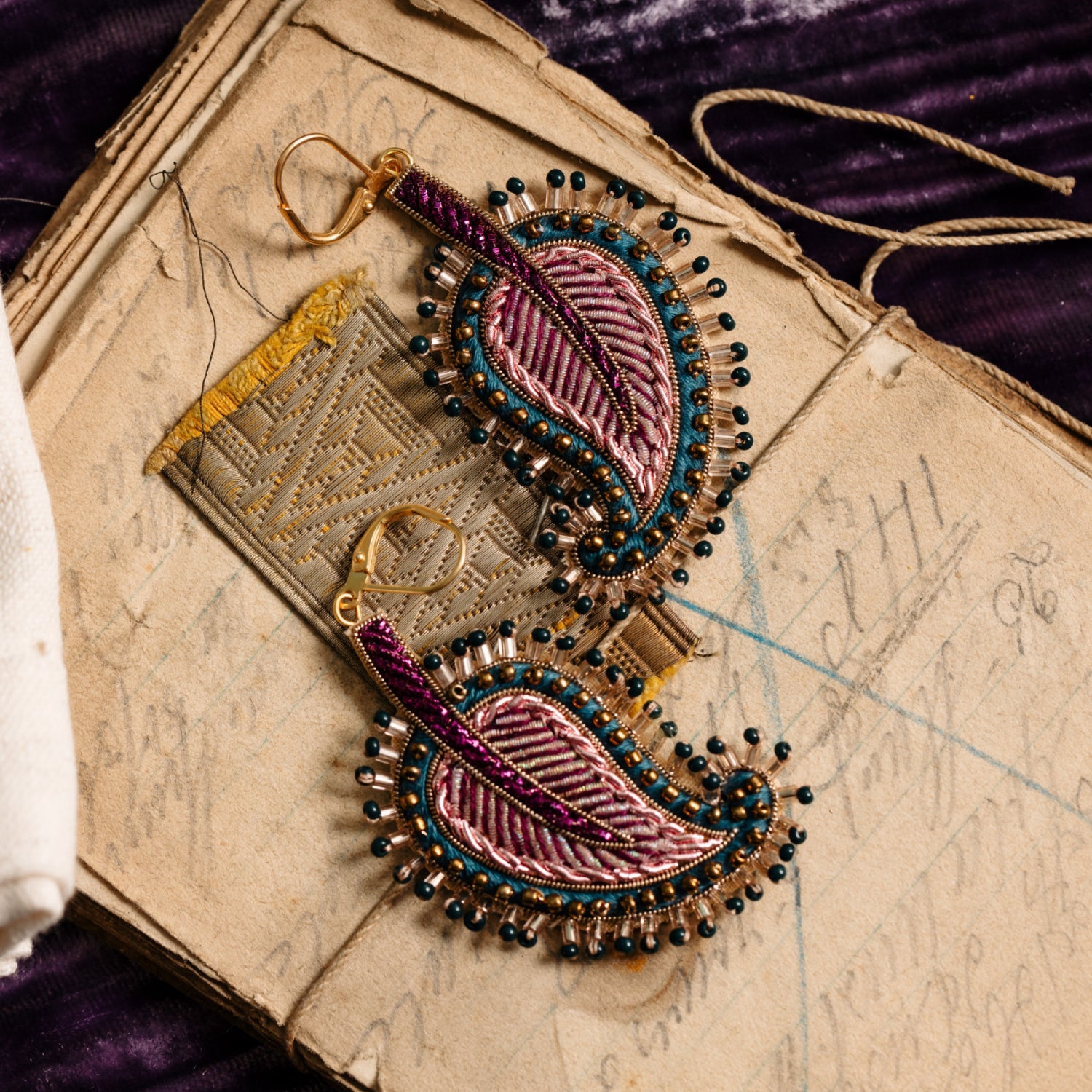 Floral Anthology Collection - Paisley Leaf Earrings