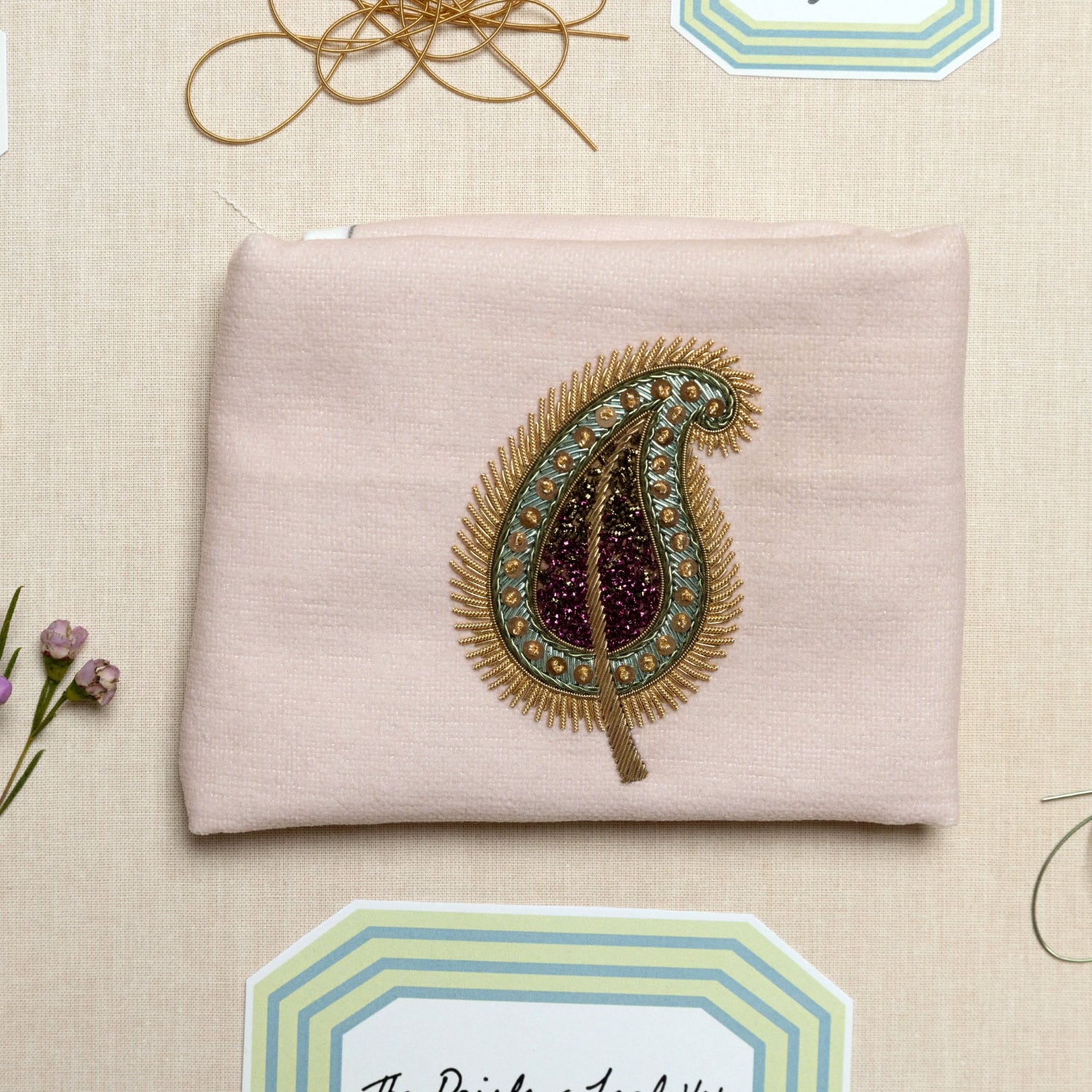 Floral Anthology Collection - Paisley Leaf Embroidery Kit