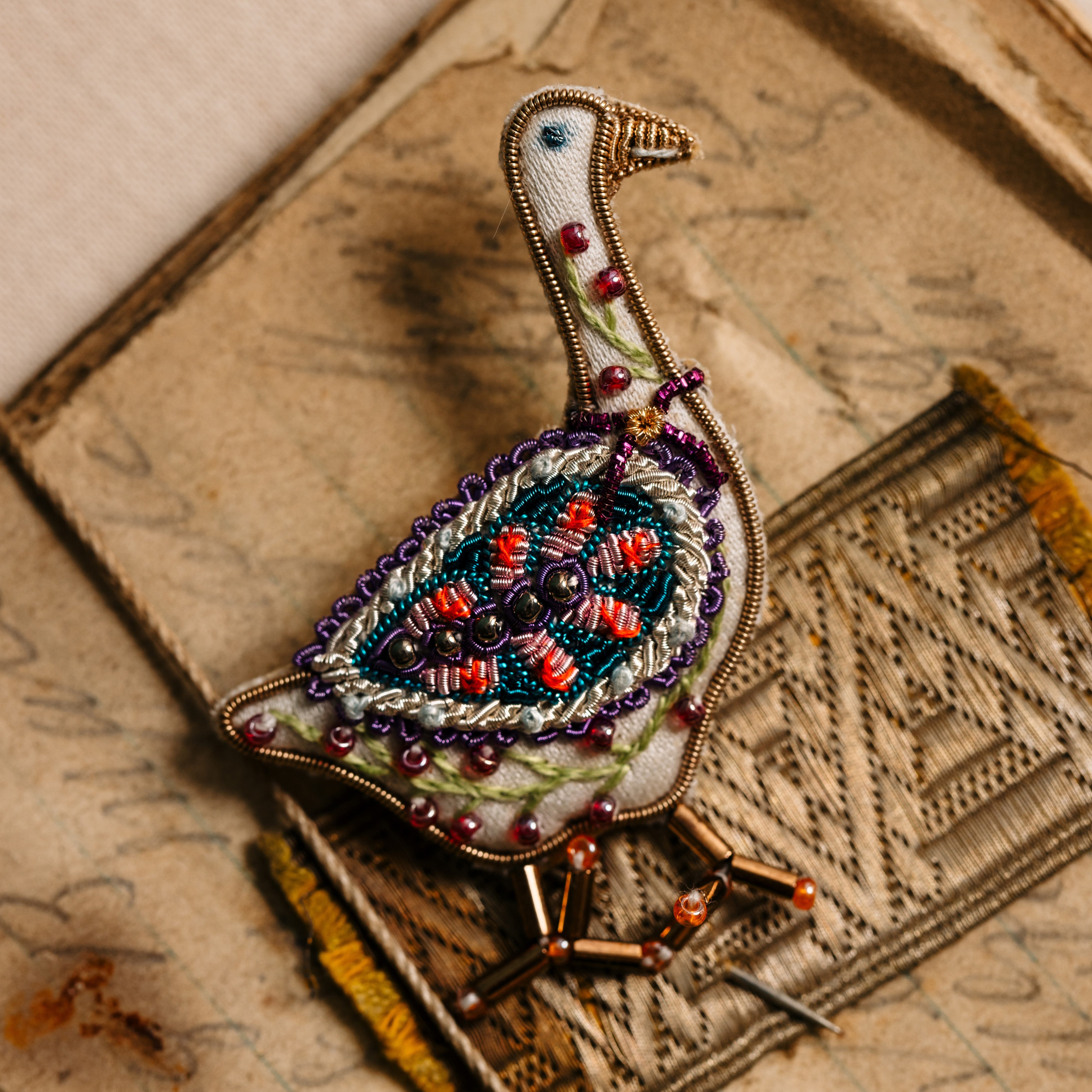 Floral Anthology Collection - The Goose Brooch
