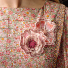 Floral Anthology Collection - The Sunset Zinnia Embellished Brooch
