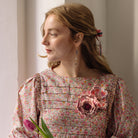 Floral Anthology Collection - The Sunset Zinnia Embellished Brooch