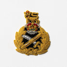 Generals Beret Badge - Black / Kings Crown