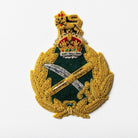 Generals Cap Badge - Green / Kings Crown