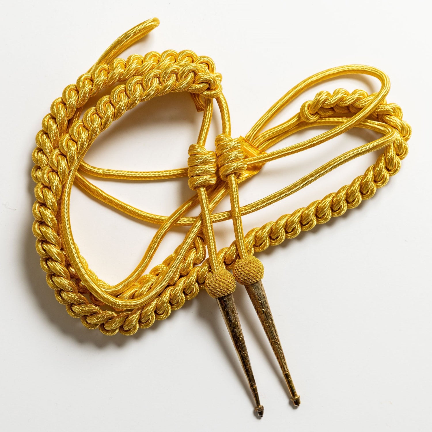 Hand & Lock Military: Gold Aiguillette with Tags and Netted Tops