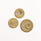 Gold Coins Embroidered Patch Set 
