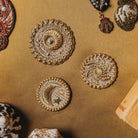 Gold Coins Embroidered Patch Set 