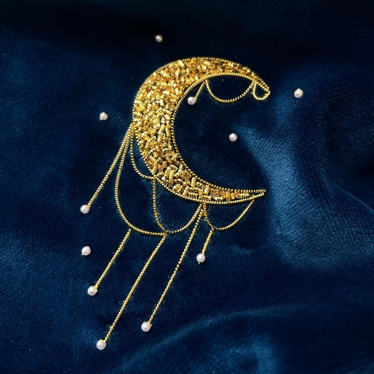 Goldwork Celestial Moon Embroidery Taster Course