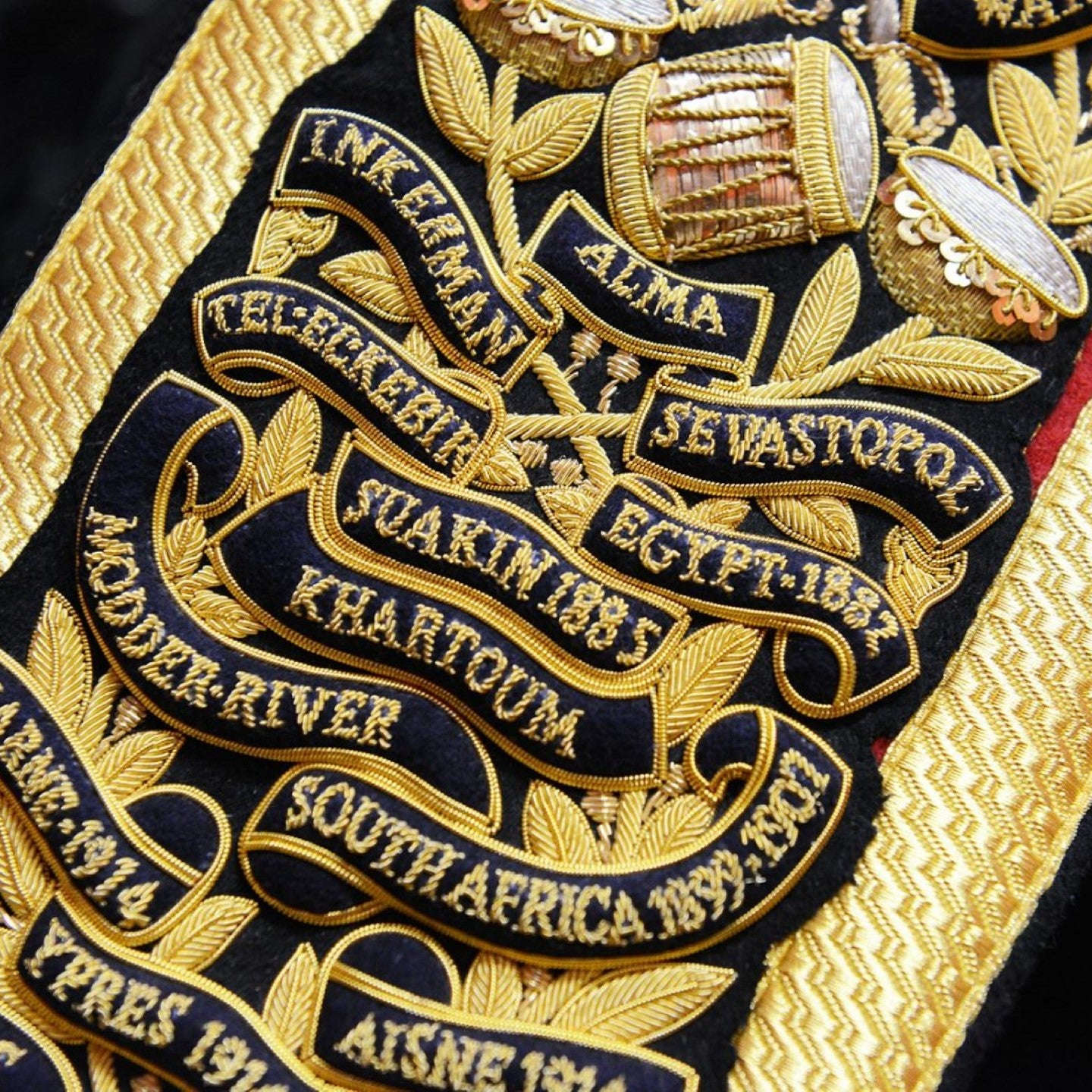 Goldwork Drum Sash