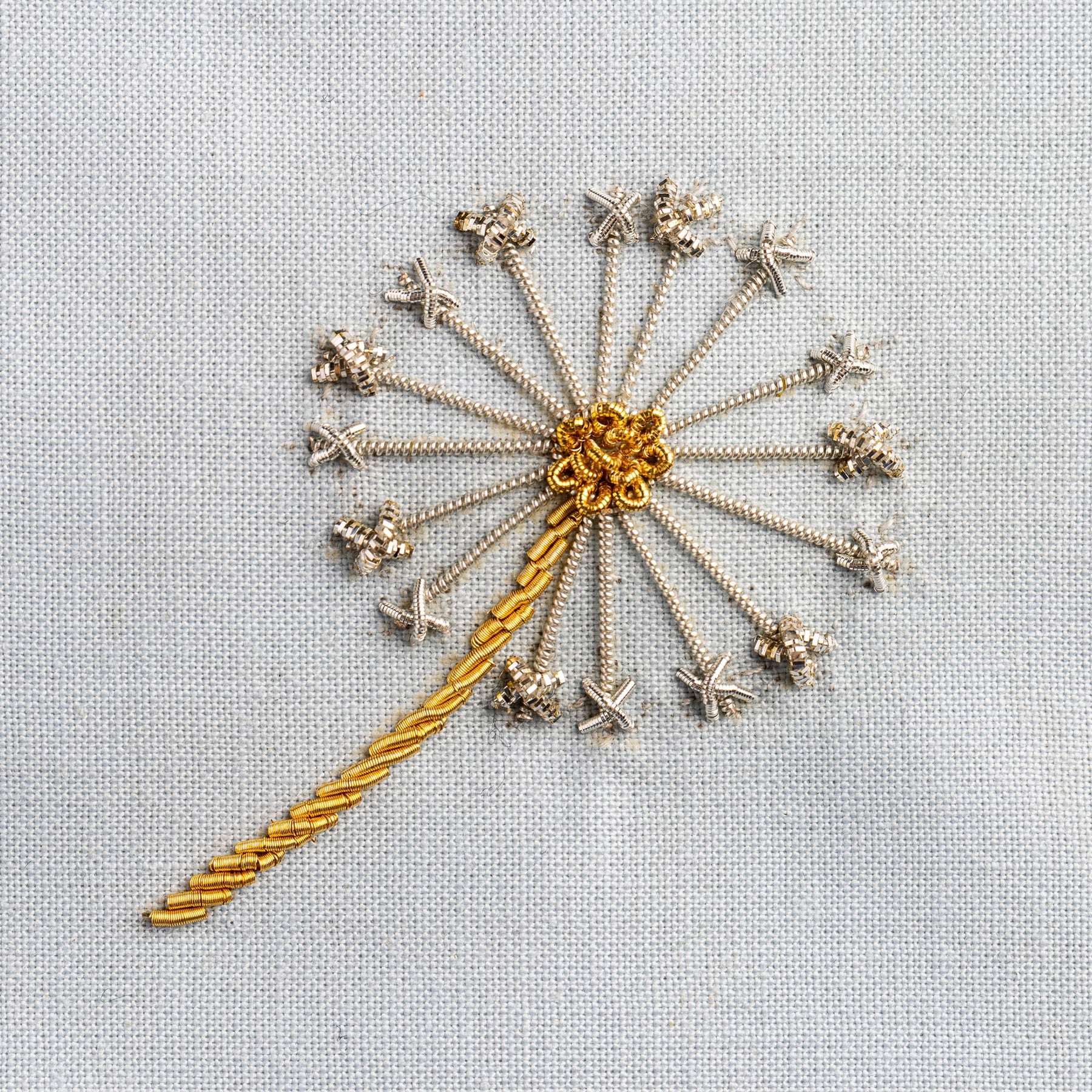 Goldwork Embroidery Taster Course - Ditsy Dandelion