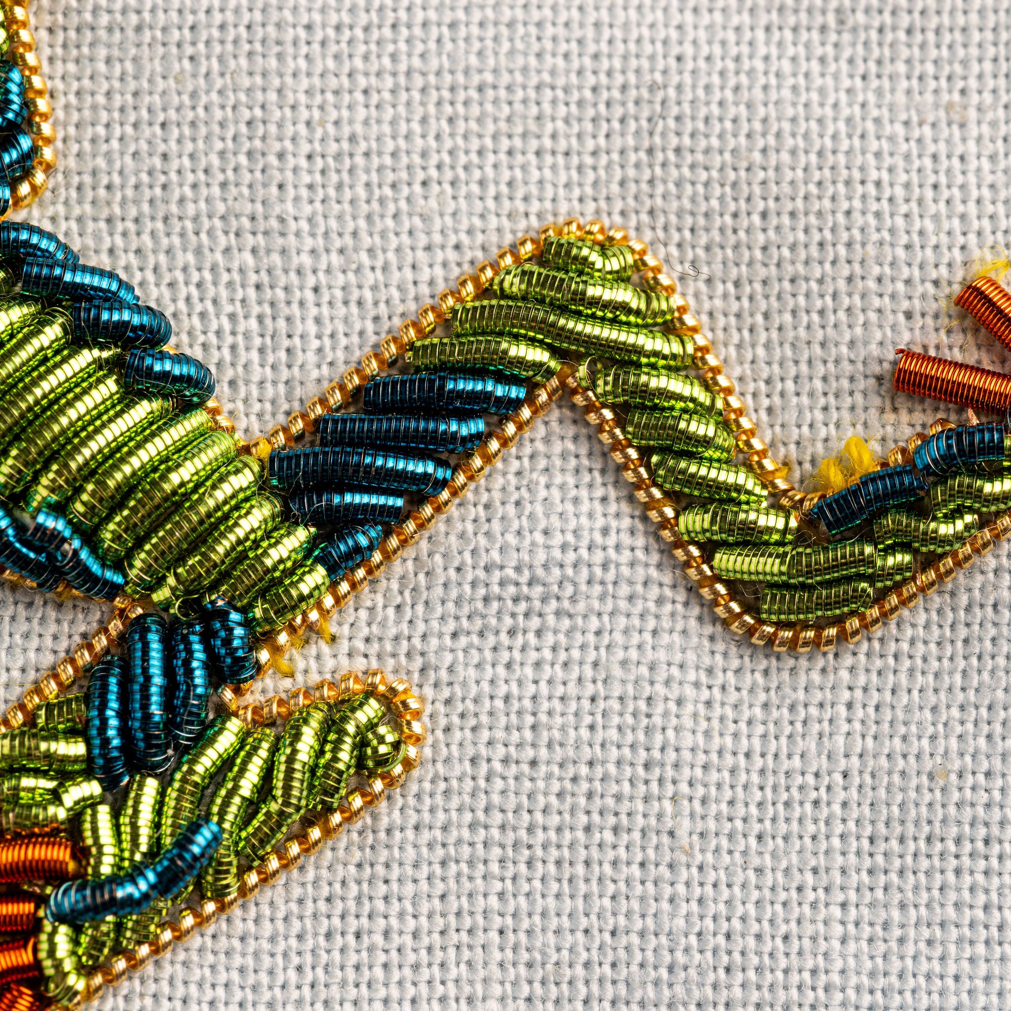 Goldwork Embroidery Taster Course - Tree Frog