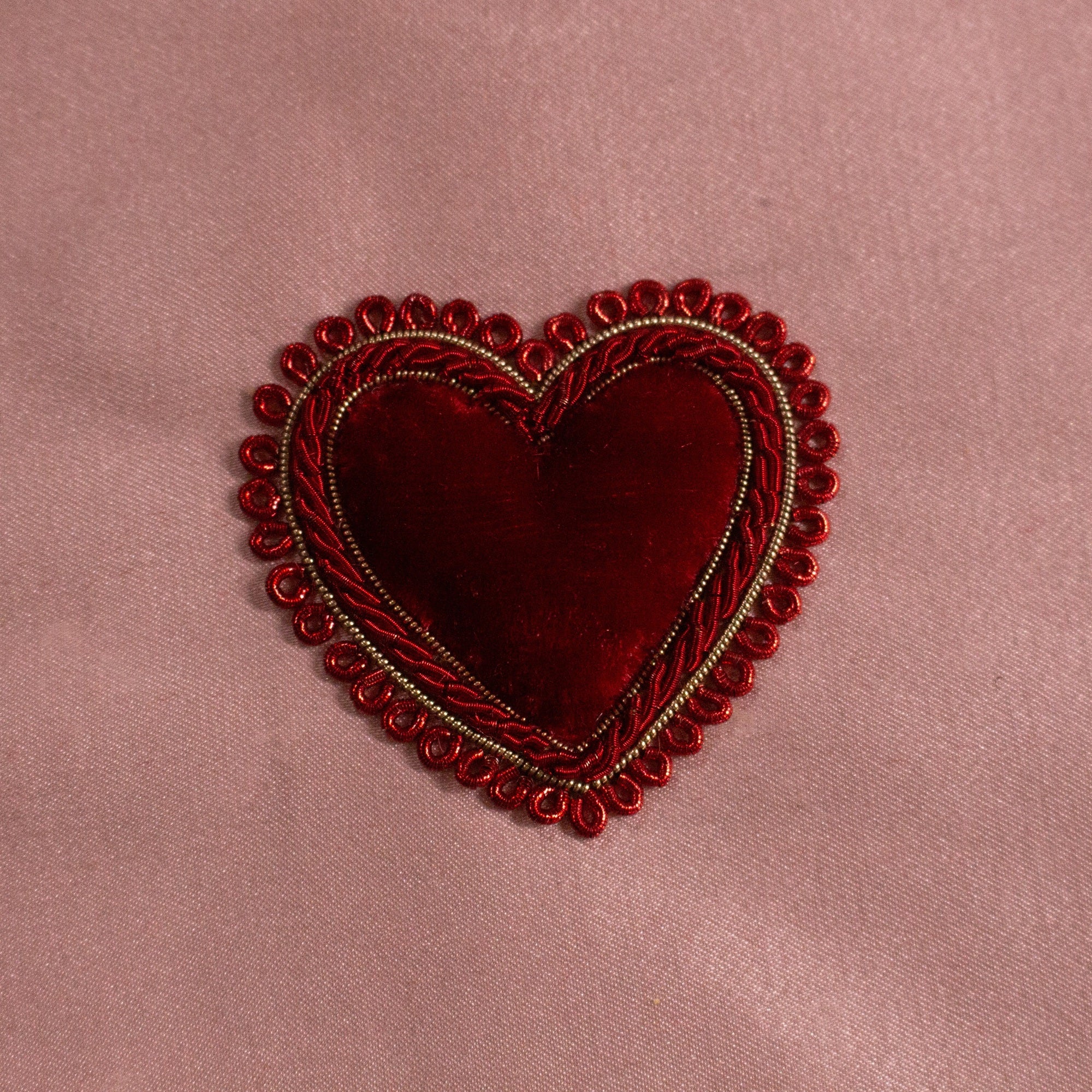 Goldwork Embroidery Taster Course - Valentines Heart
