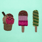 Hand & Lock School: Goldwork Ice Lollies Hand Embroidery Course