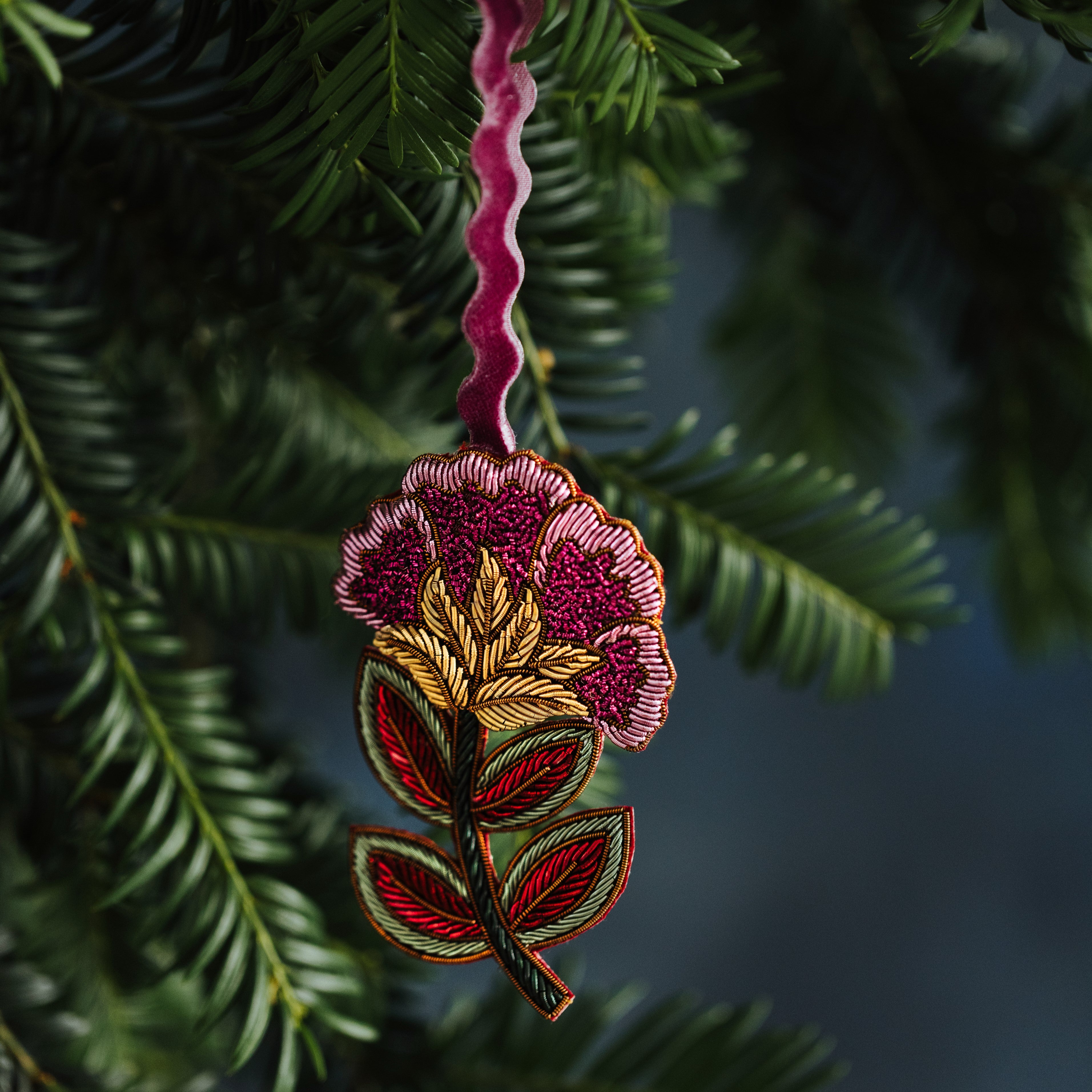 Lilac Ophelia Flower Hanging Decoration (8158889181443)