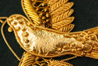 Goldwork Swallow - Hand Embroidery Goldwork Course - Hand and Lock 