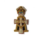 Green Howards Collar Badges with King's Crown - Single Badge