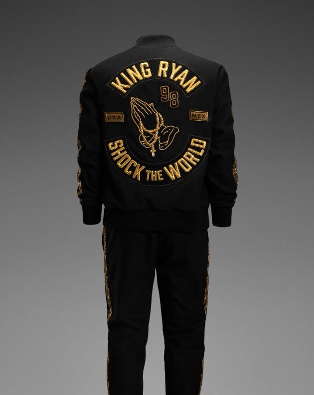 Gymshark X King Ryan Bespoke Embroidery Project - Machine and Goldwork Embroidery