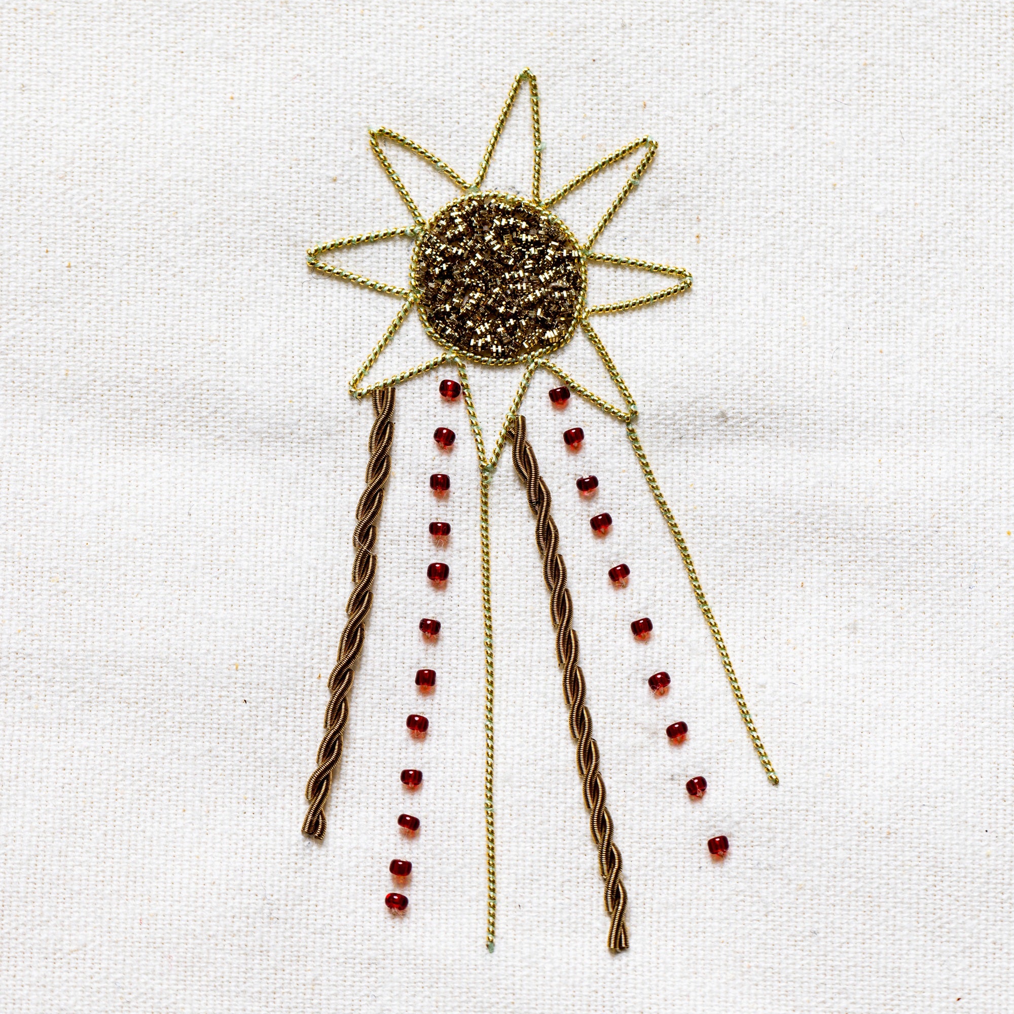 Halleys Comet Embroidery Course with Goldwork and Beading 