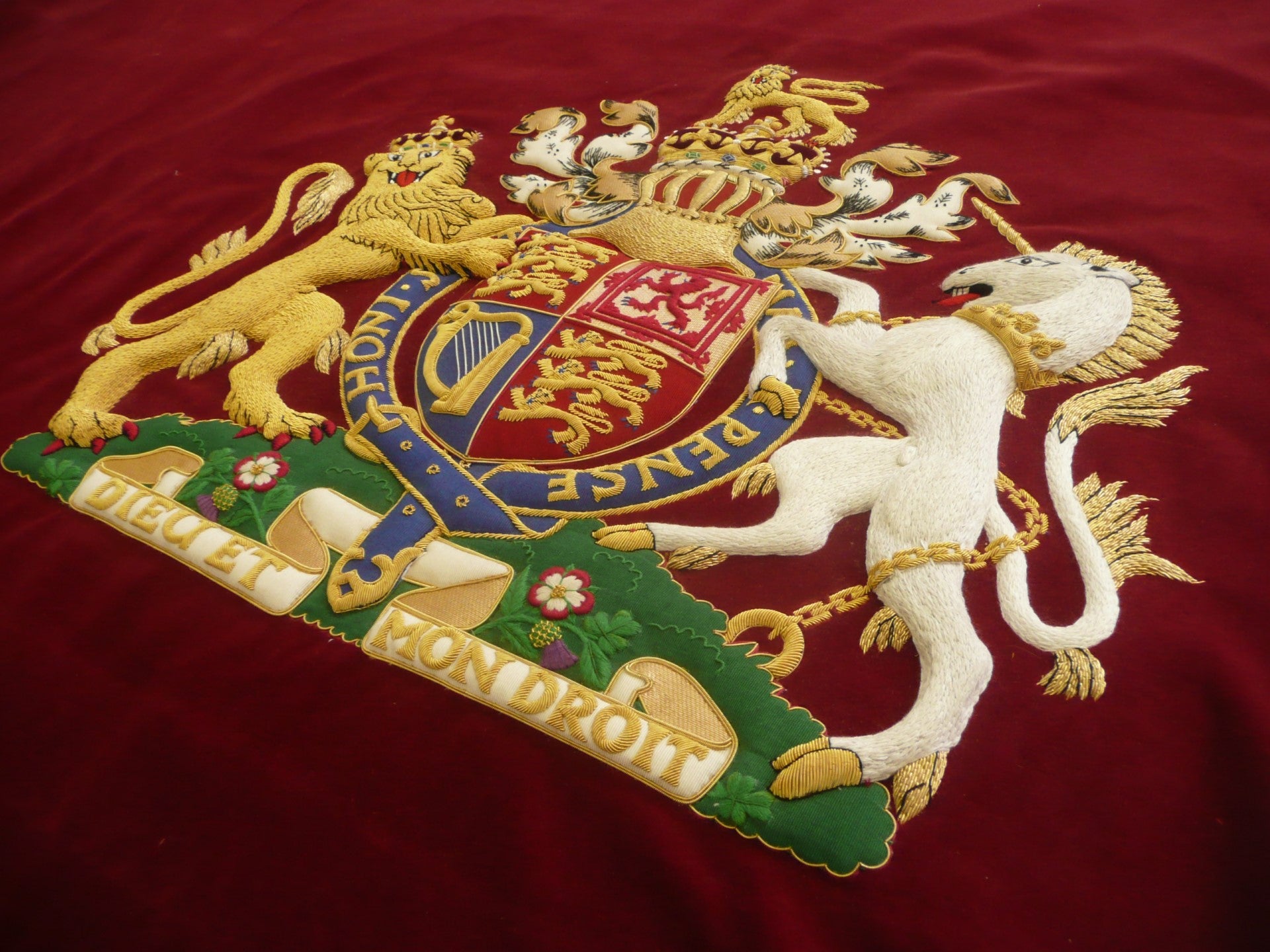 Hand Embroidered Royal Crest