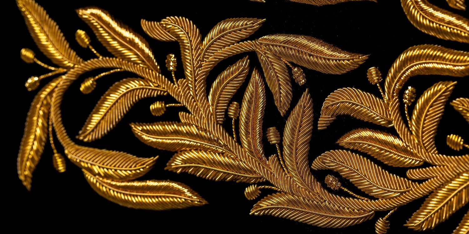 Hand & Lock Goldwork Sample