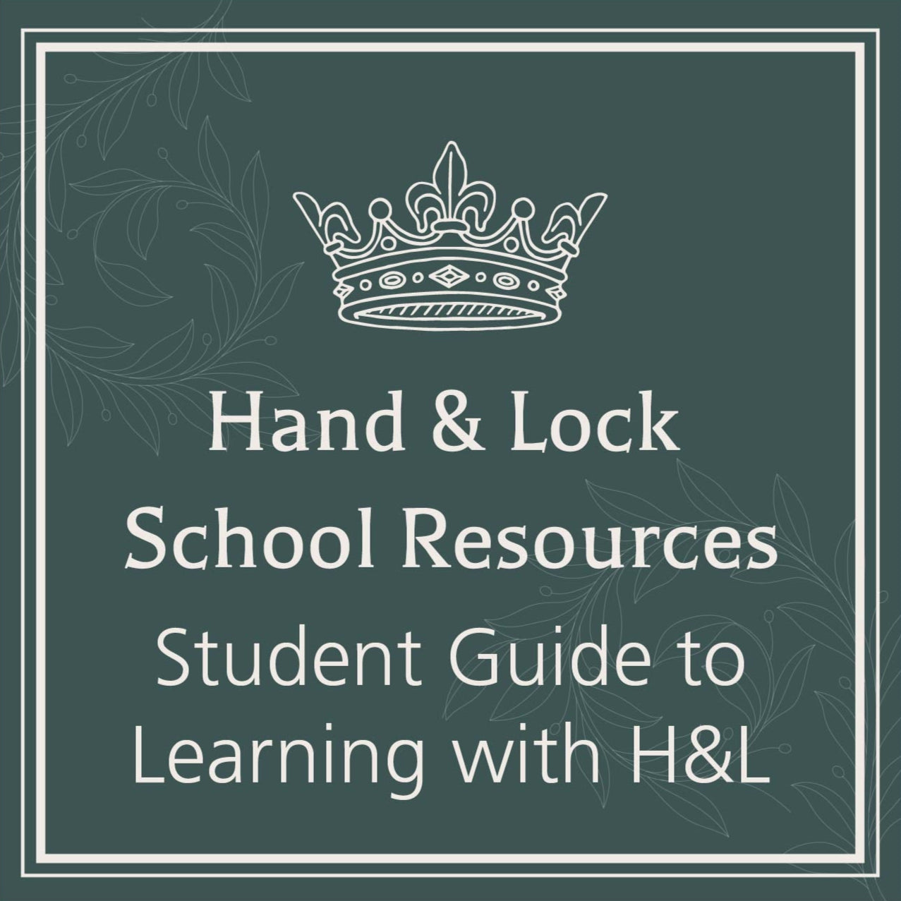 Hand & Lock Resources: Student Guide to Learning - Free Embroidery Resources