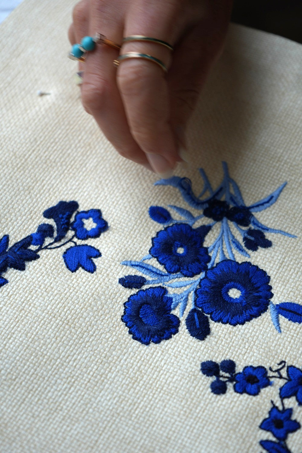 Hand and Lock - Bespoke Embroidered Slippers - Dunhill