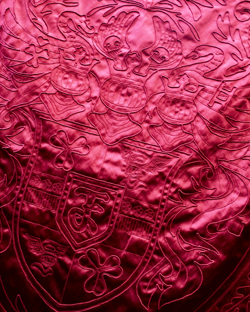 Hand and Lock - Bespoke Embroidery for Frankenstein Movie - Hand Guided Embroidery