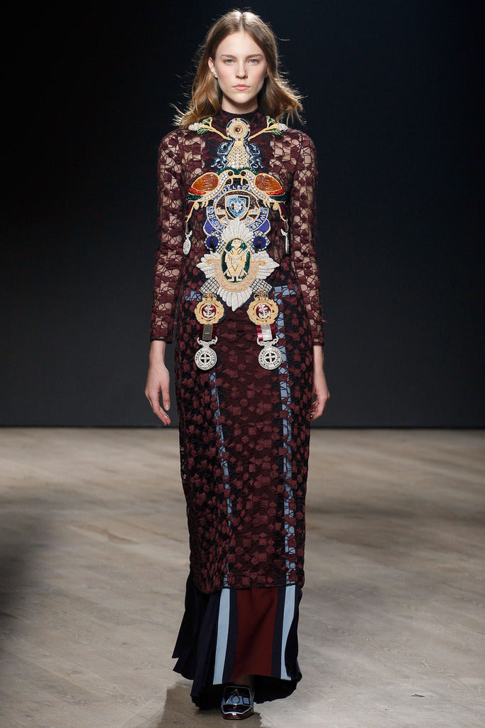 Hand and Lock - Bespoke Hand Embroidery and Beading - Mary Katrantzou Dress