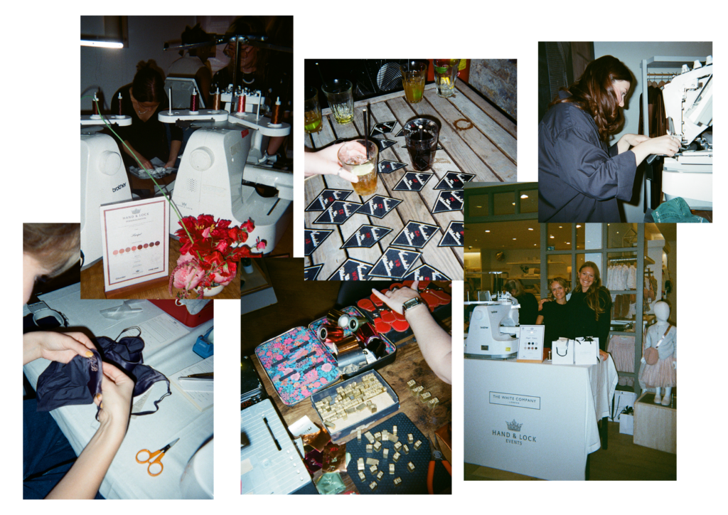 Hand & Lock Embroidery Events Collage