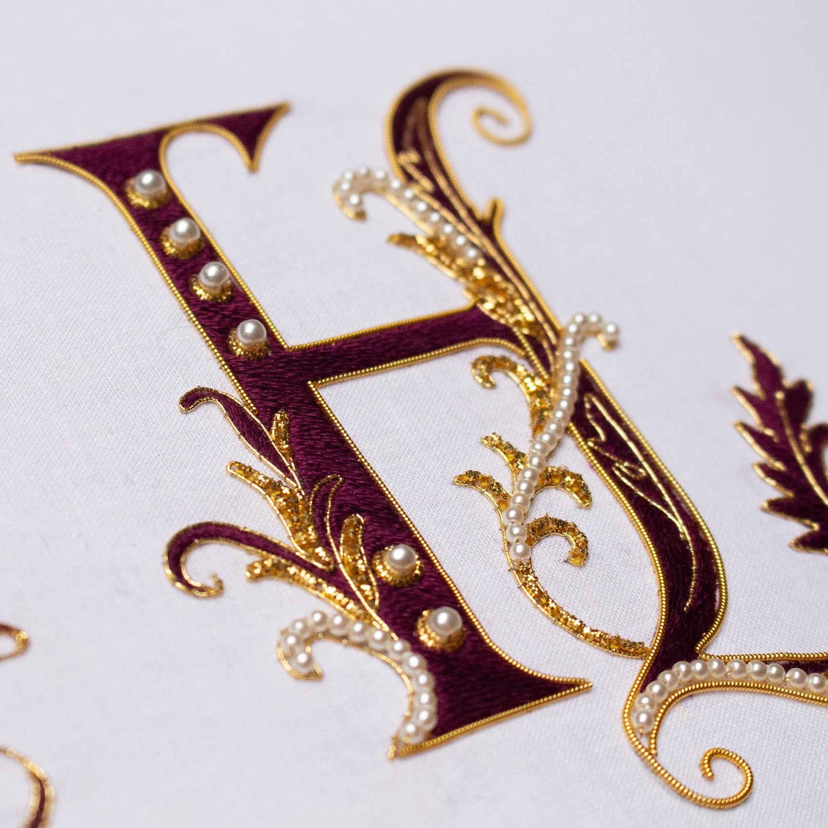 Hand and Lock School Hand Embroidery Course - Contemporary Monogramming 