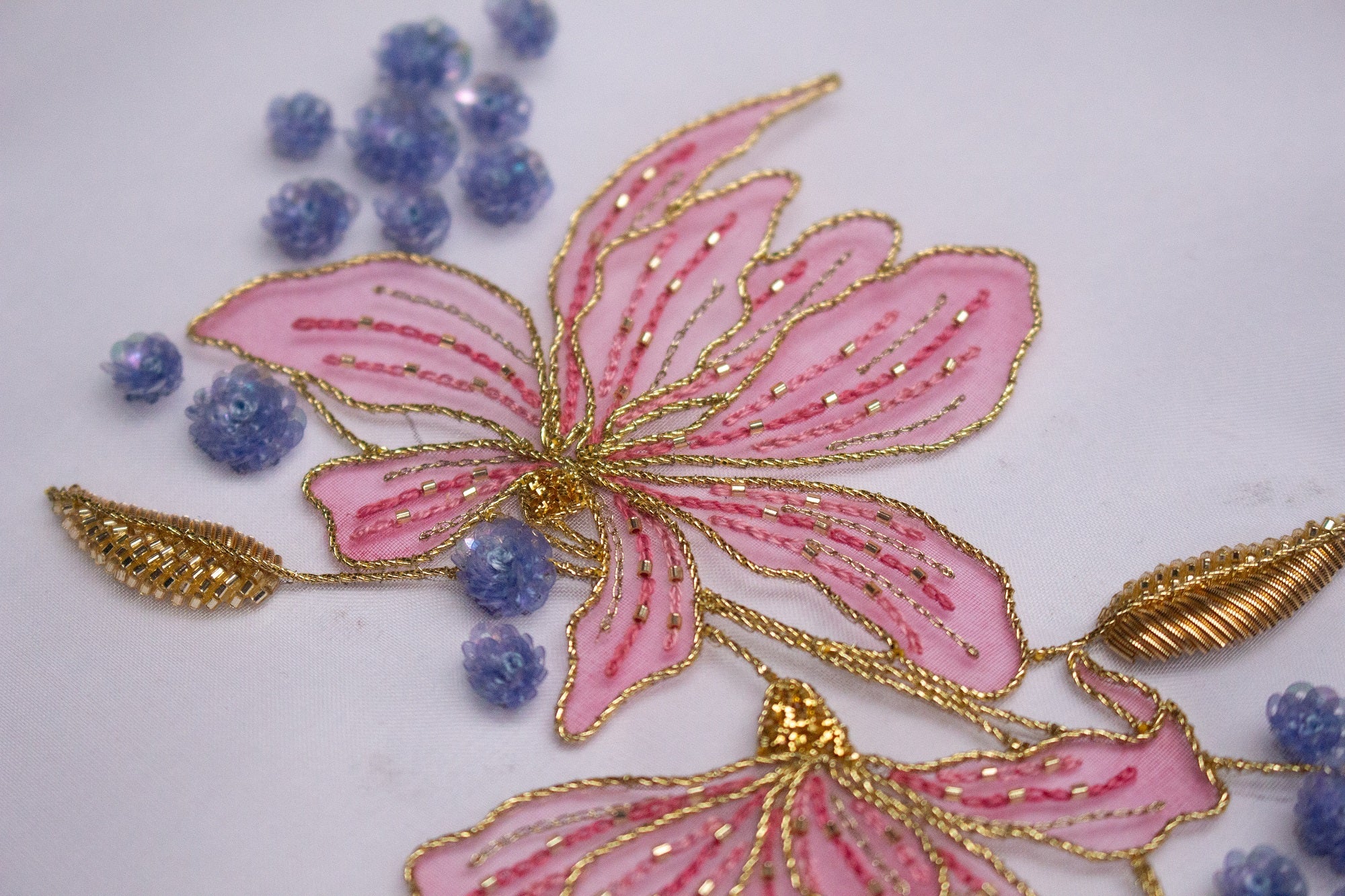 Hand and Lock School Hand Embroidery Course - Floral Painting and Embellishment 