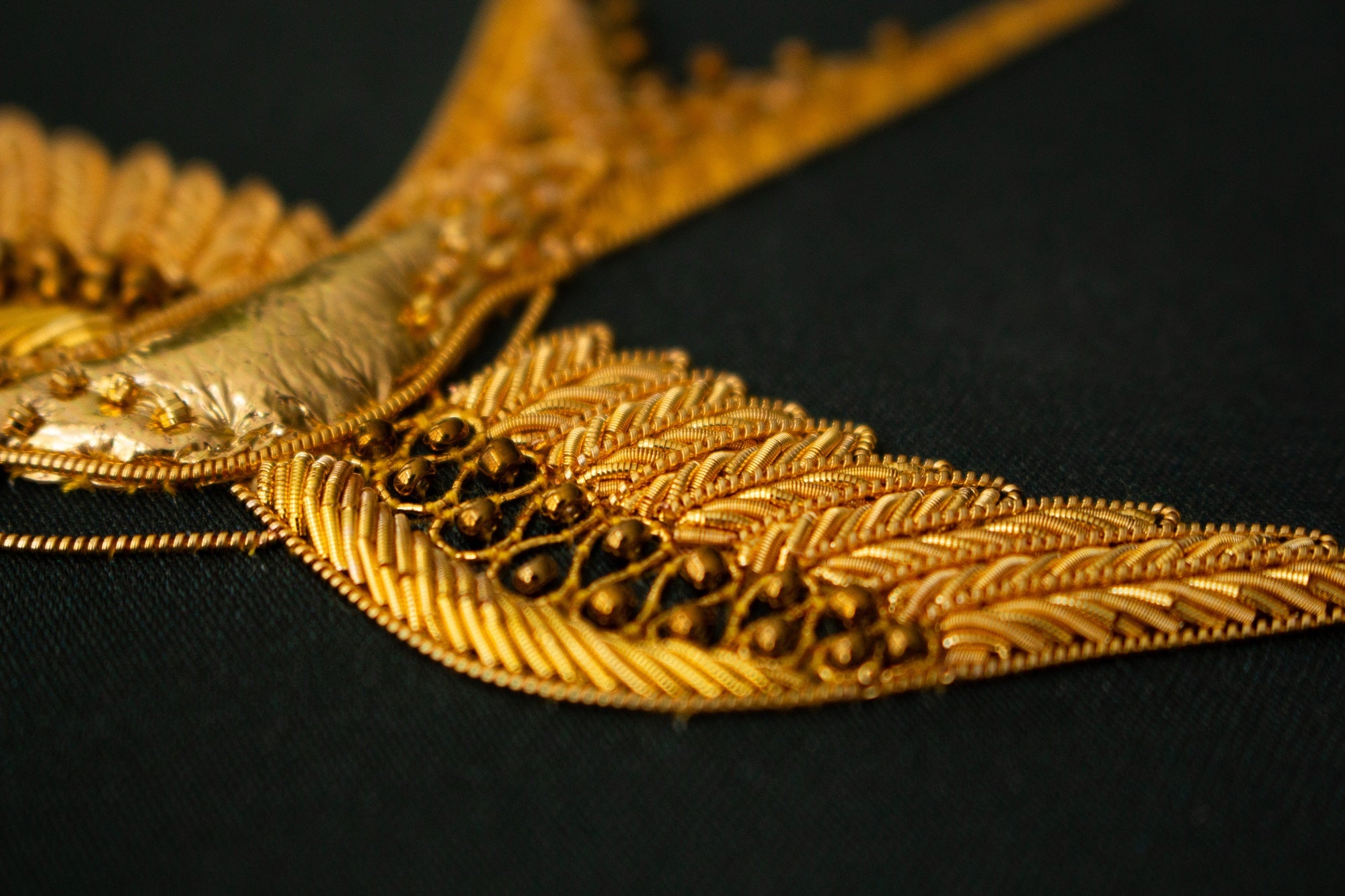 Hand and Lock School Hand Embroidery Course - Goldwork Swallow 