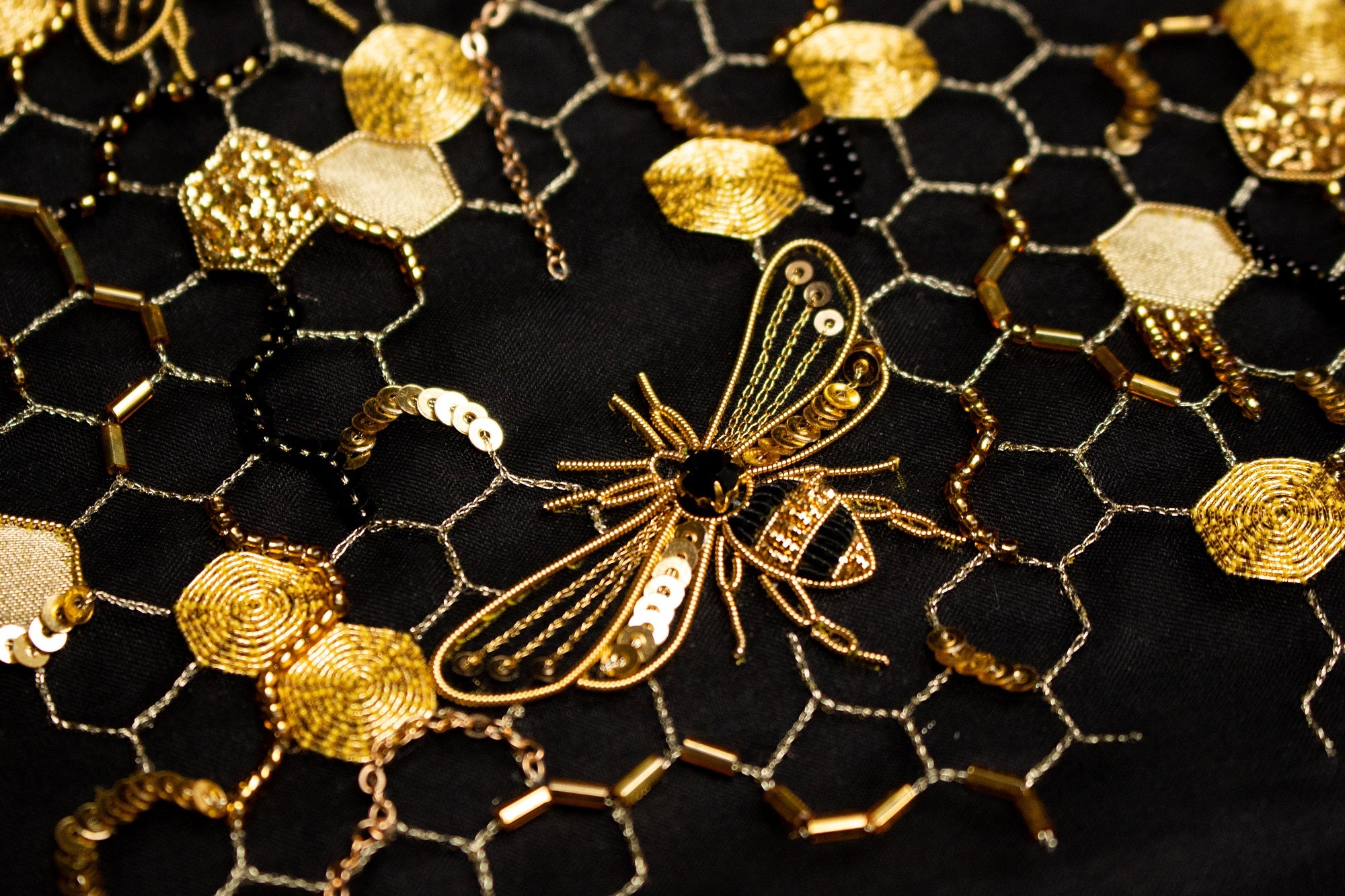 Hand and Lock School Hand Embroidery Course - Goldwork and Tambour Beehive 