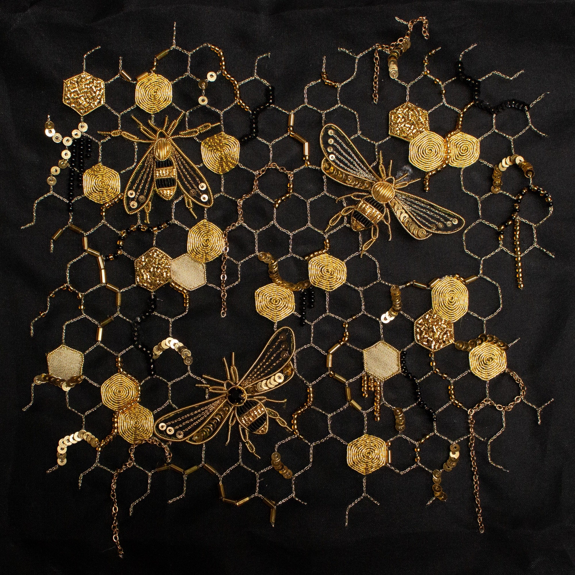 Hand and Lock School Hand Embroidery Course - Goldwork and Tambour Beehive 