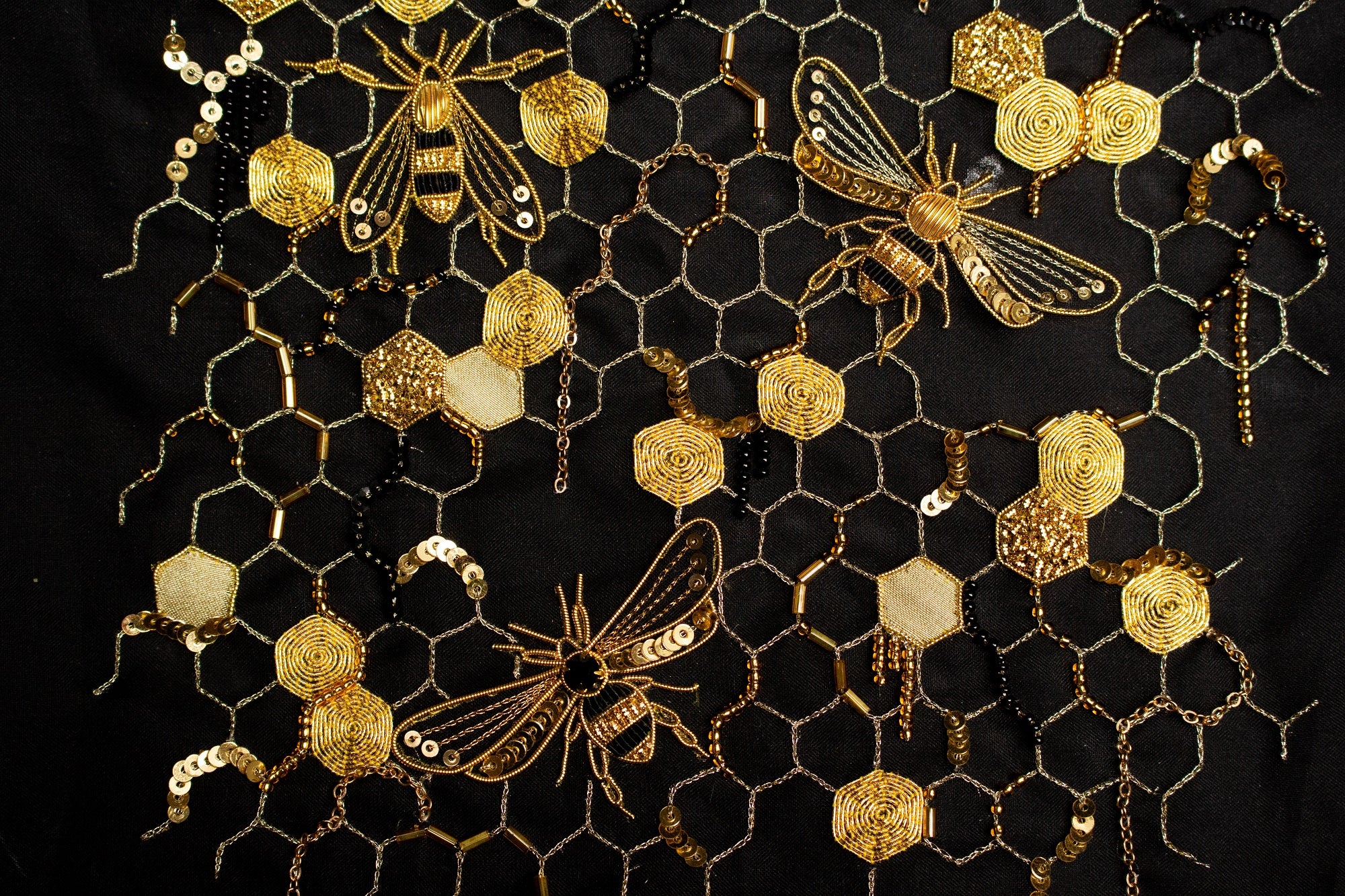 Hand and Lock School Hand Embroidery Course - Goldwork and Tambour Beehive 