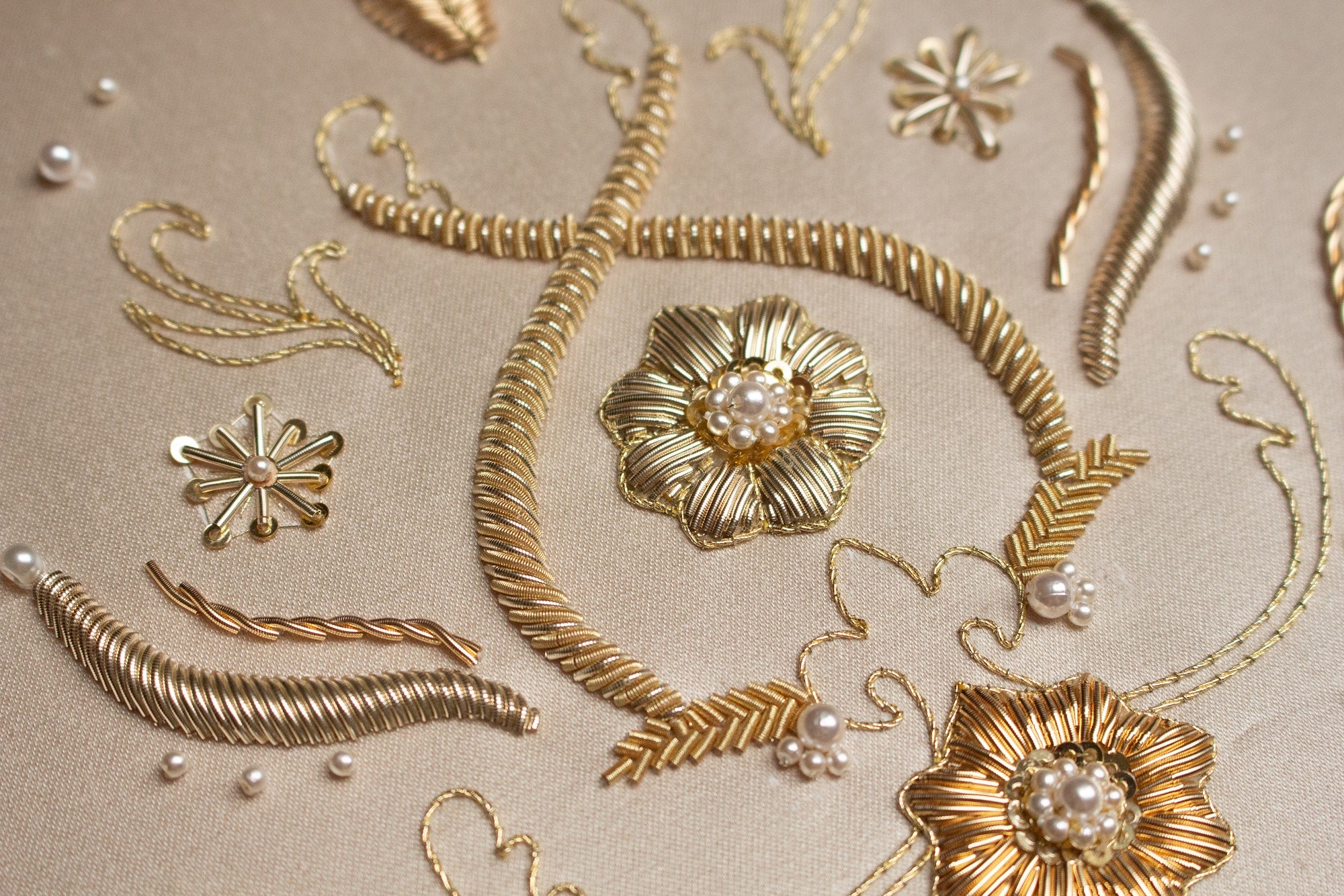 Hand and Lock School Hand Embroidery Course - Goldwork for Couture Fashion 