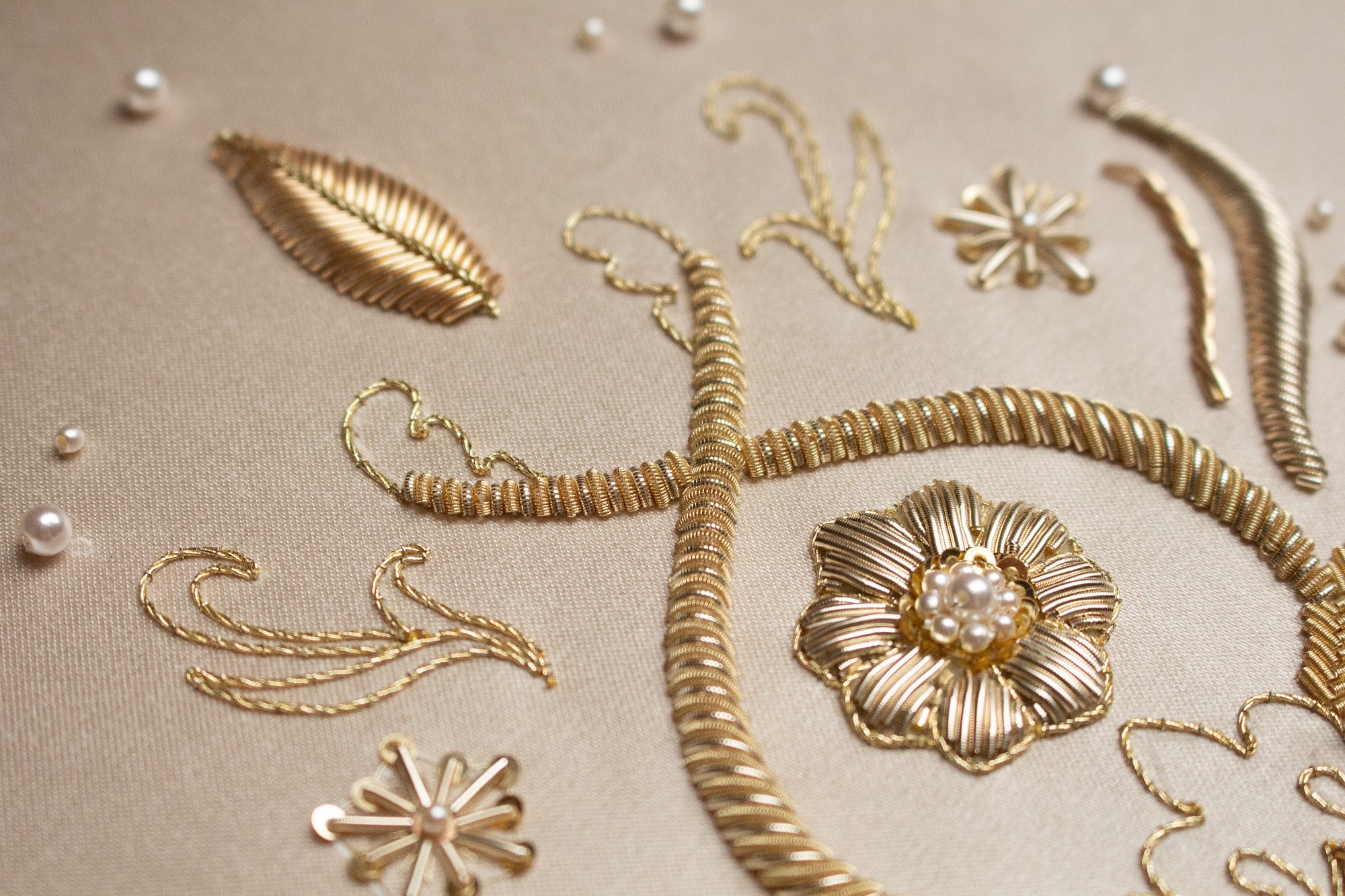 Hand and Lock School Hand Embroidery Course - Goldwork for Couture Fashion 