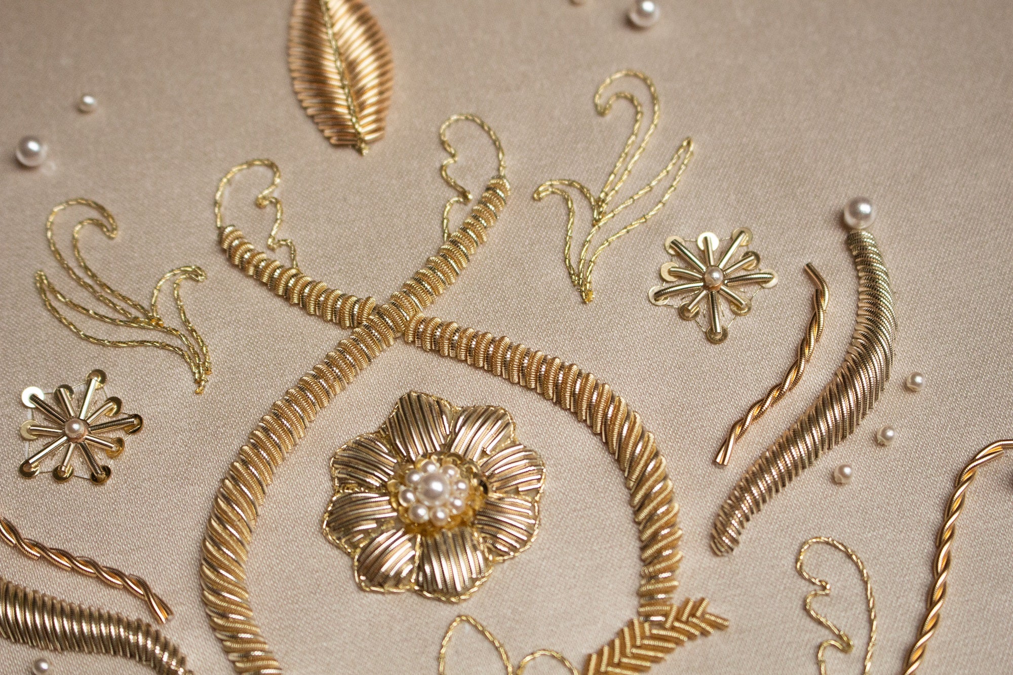 Hand and Lock School Hand Embroidery Course - Goldwork for Couture Fashion 