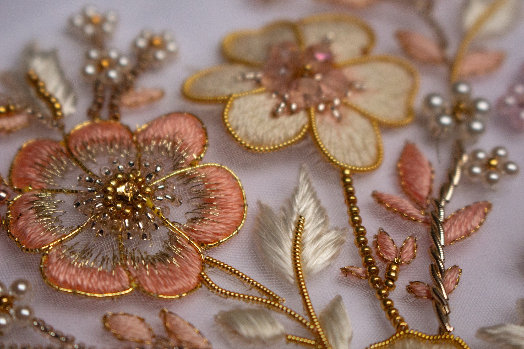 Hand and Lock School Hand Embroidery Course - Haute Couture Floral Embellishment