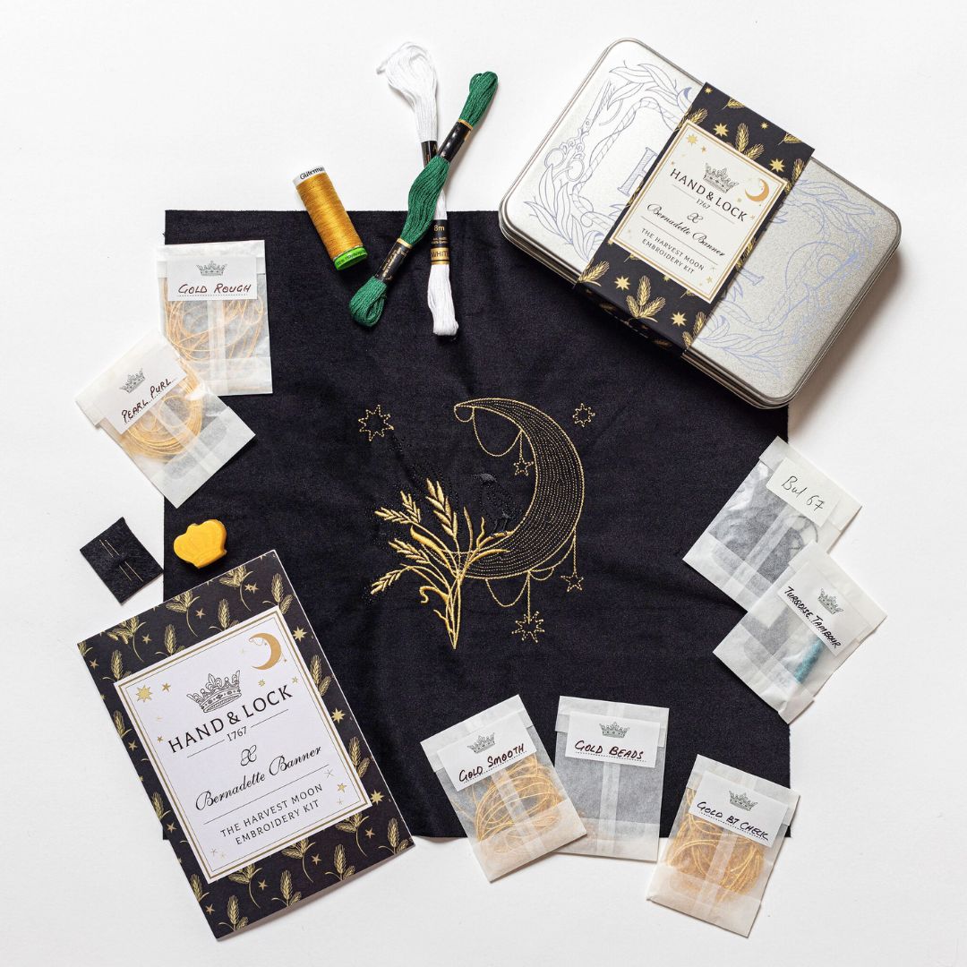 Harvest Moon Embroidery Kit Contents