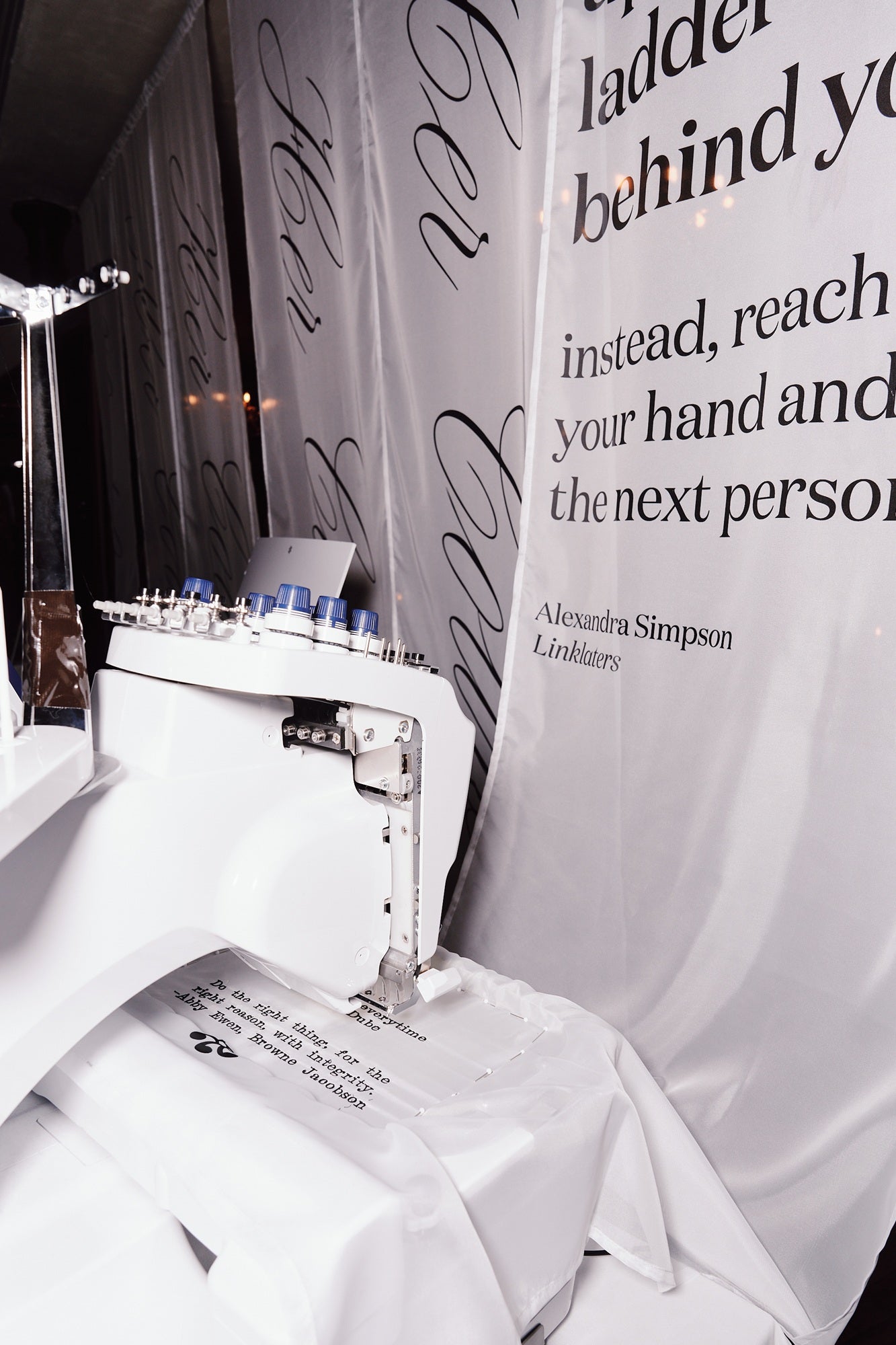 Her Counsel London Machine Embroidery Event