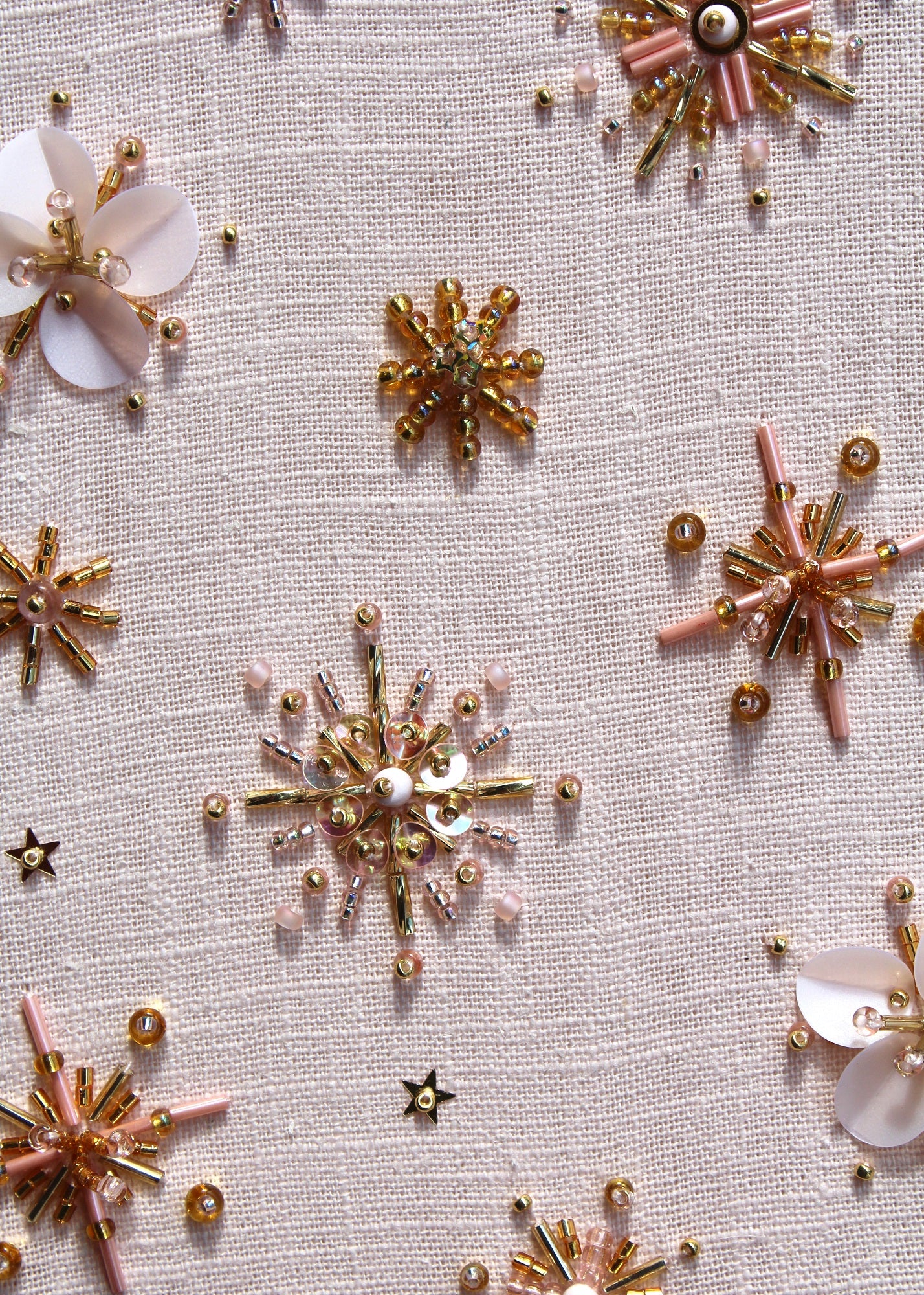Imogen Melissa Guest Tutor hand embroidery course 'Beaded and Embellished Motifs'