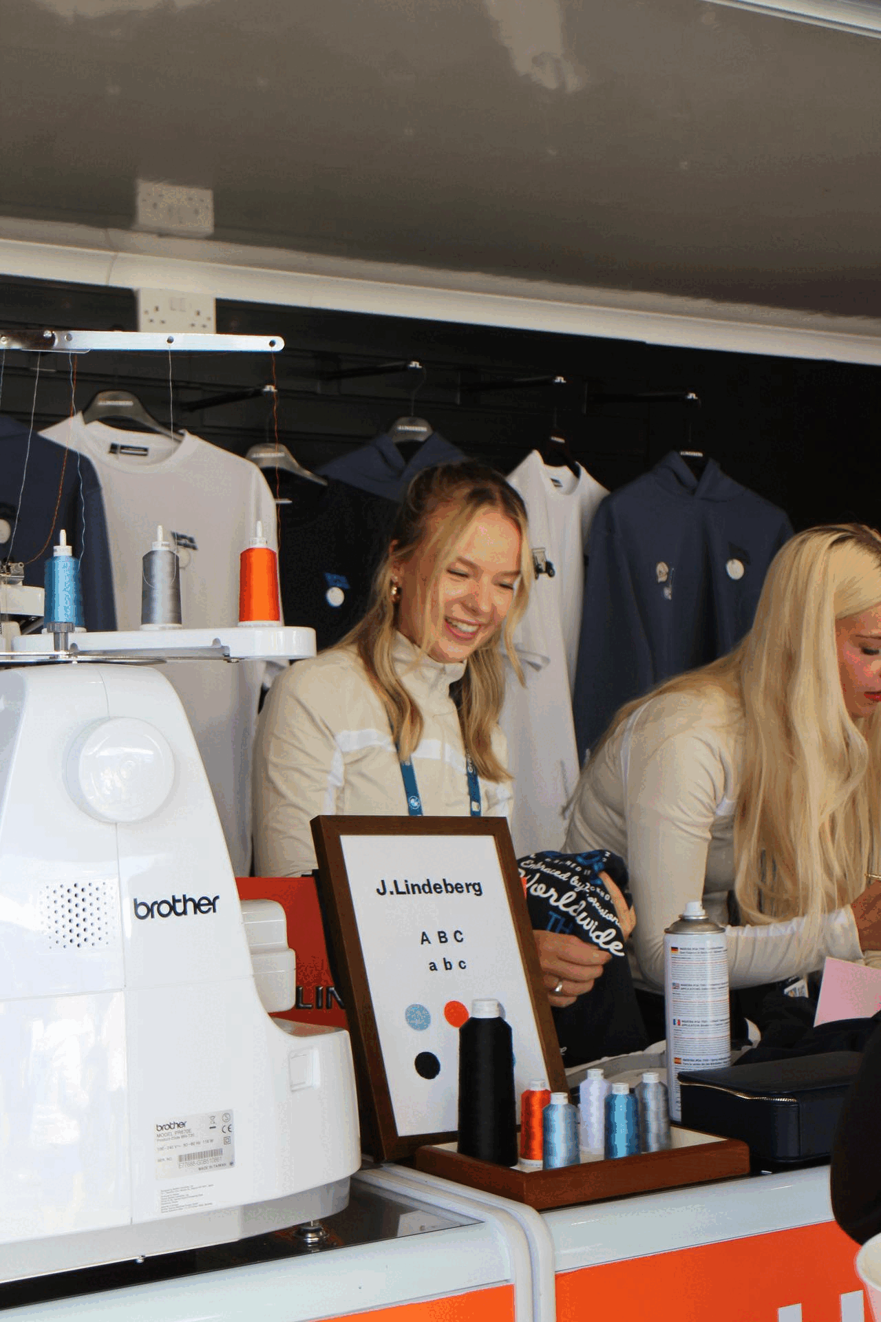 J.Lindeberg x BMW PGA Championship Bespoke Machine Embroidery Event