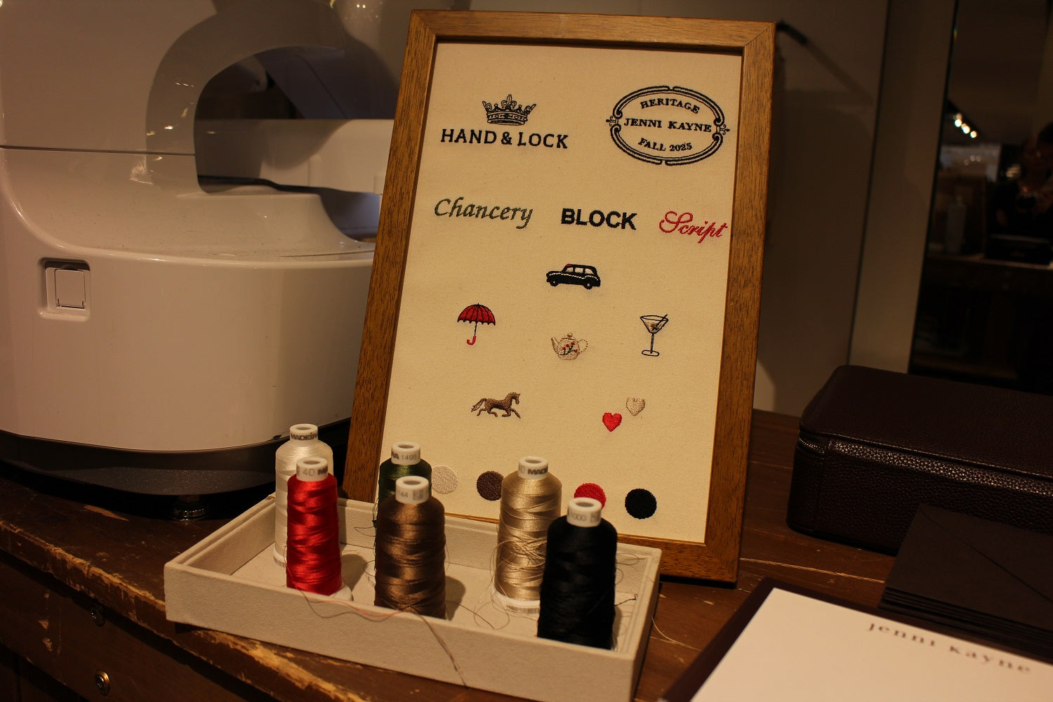 Jenni Kayne Bespoke London Motifs, Machine Embroidery Event
