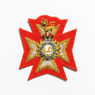 LIGHT DRAGOONS BERET BADGE ON SCARLET (4334339850312)