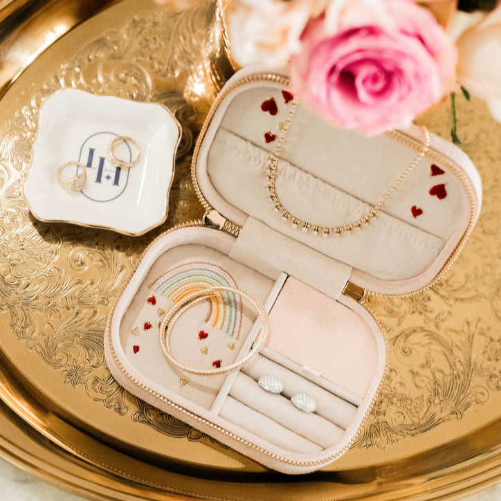 L'Heritage Jewellery Boxes Bespoke Machine Embroidery Project