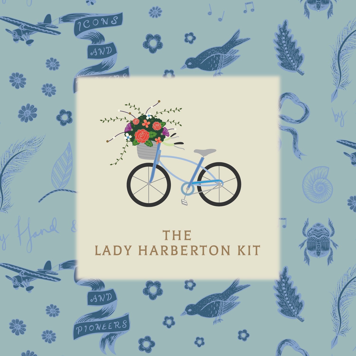 Lady Harberton Embroidery Kit Holding Image