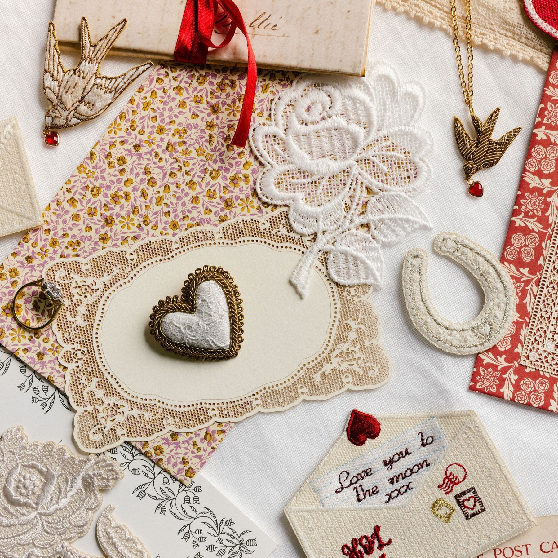 Love Letters - Valentines Collection 2026 Embroidered Accessories